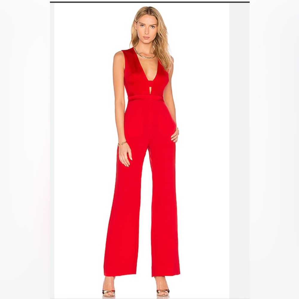 NWT Diane Von Fürstenberg Kyara Tux Jumpsuit Size 8